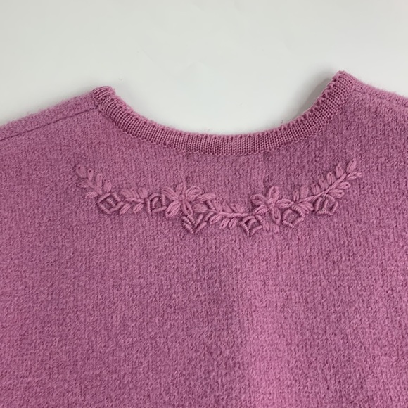 Pendleton Vintage Wool Button up Sweater Cardigan Purple Lavender Size Medium - Picture 9 of 13